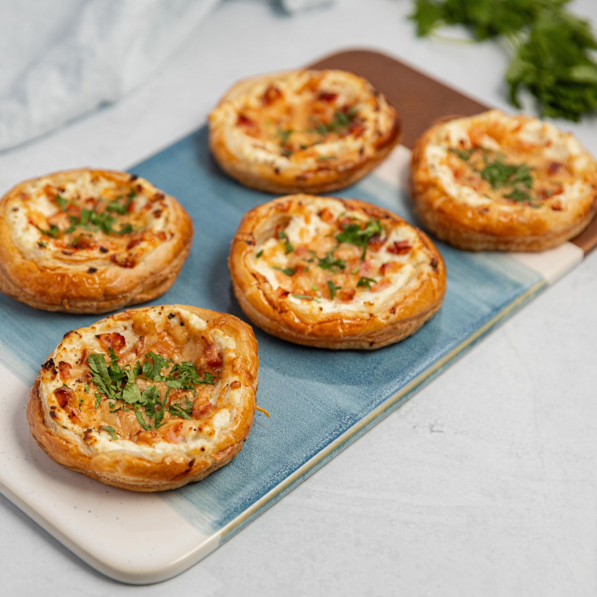 Bacon And Cheese Pastries With Fresh Herbs From HydroGarden