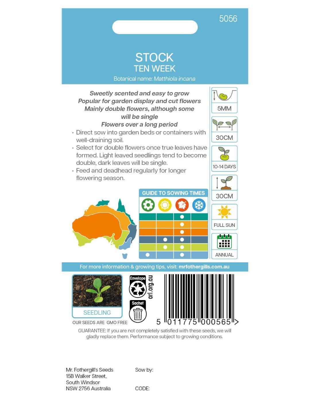 Stock Dwarf Ten Week Mixed Seeds