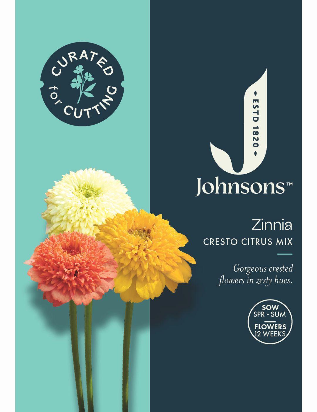 Zinnia Cresto Citrus Mix Seeds