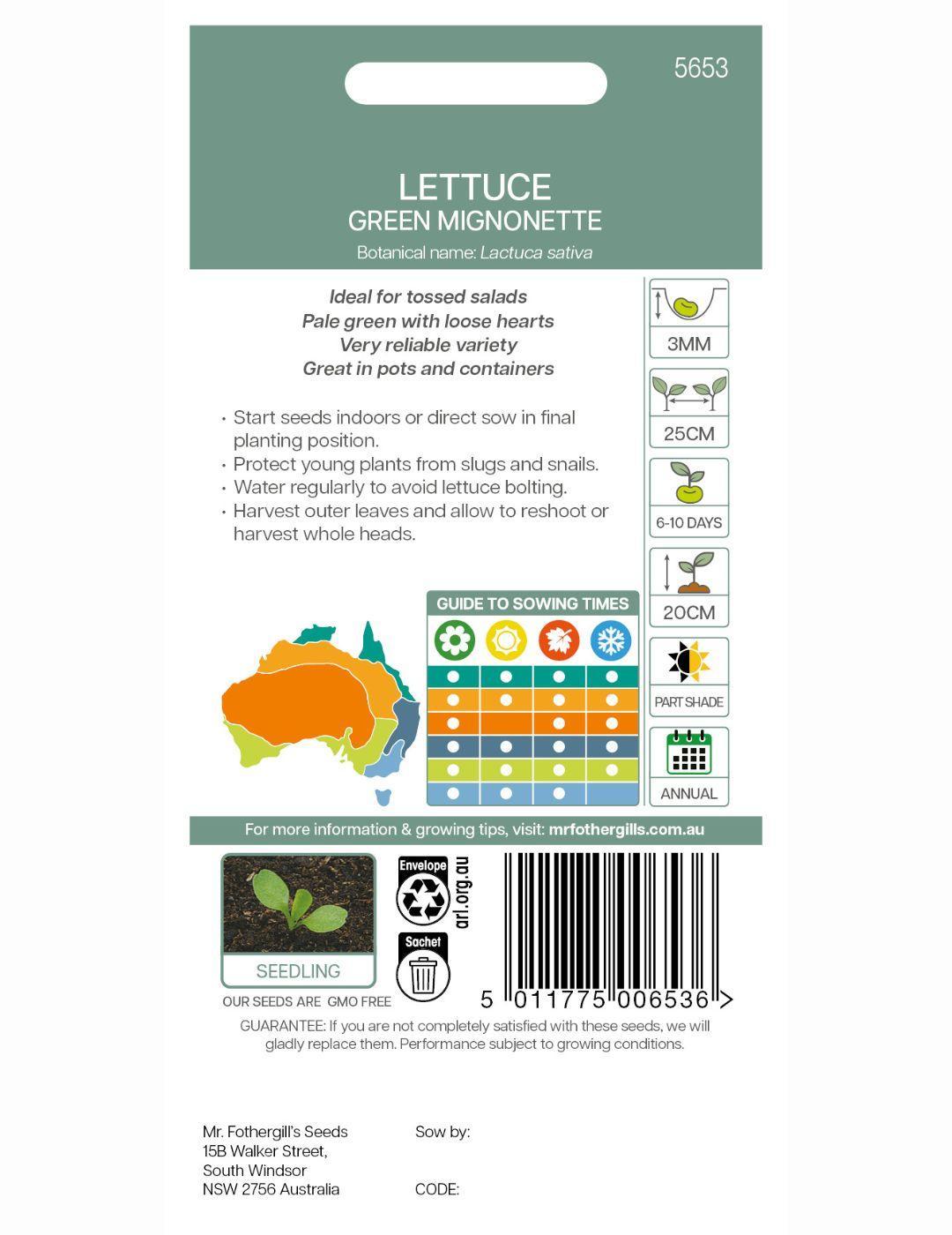 Lettuce Green Mignonette
