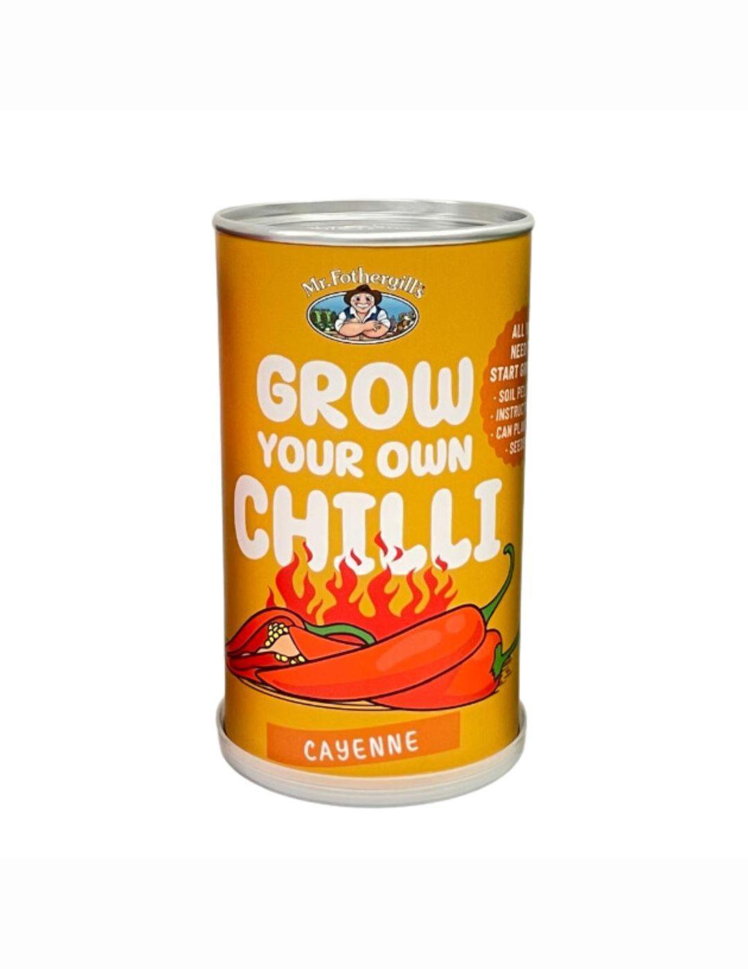 Chilli Can Grow Your Own Kit - Cayenne