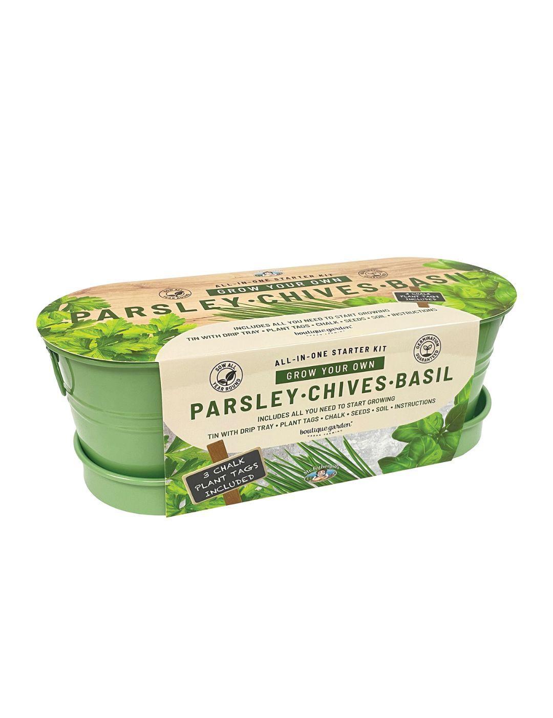 Kitchen Herb Seeds Windowsill Tin Kit