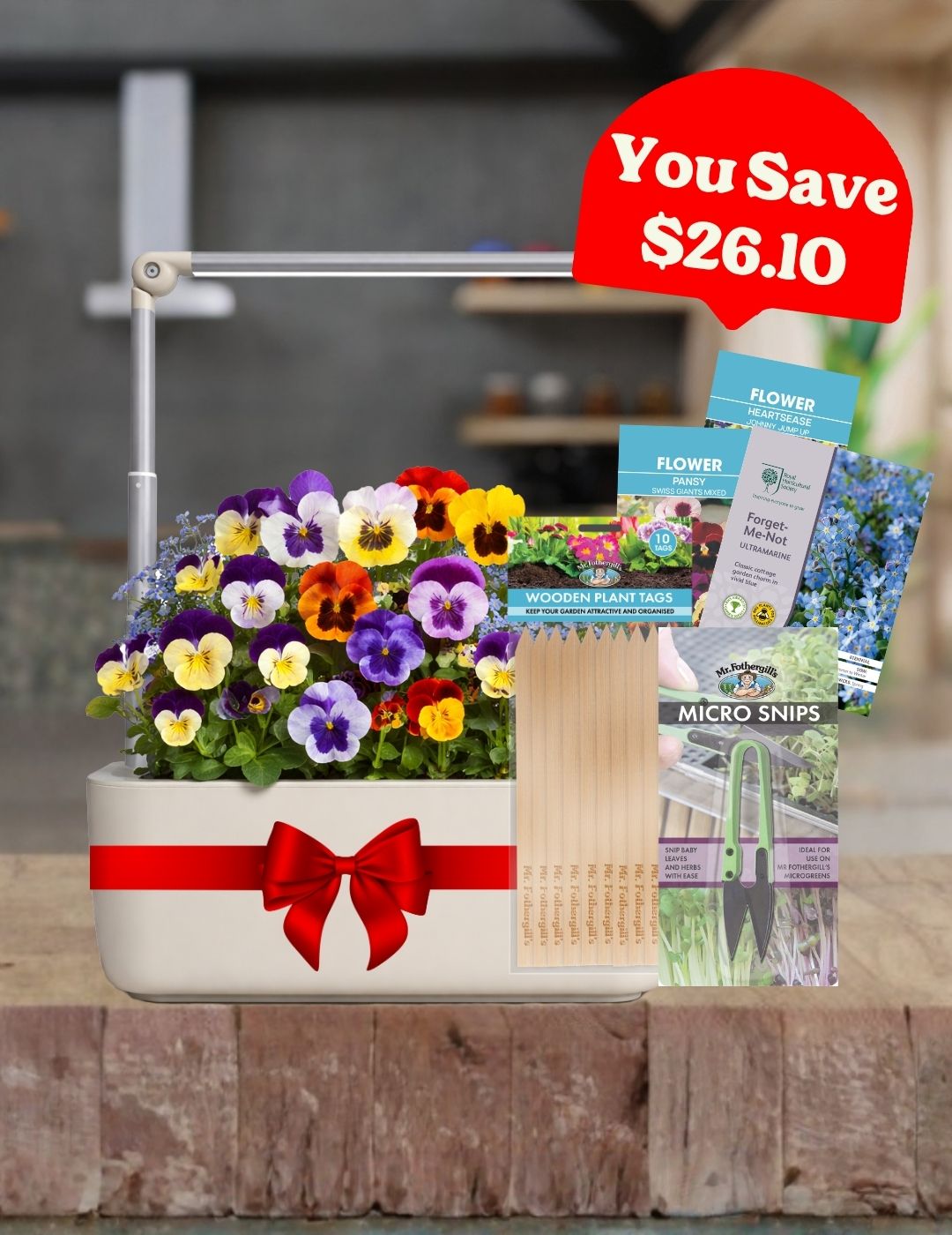 Edible Flower HydroGarden Classic Plus Bundle