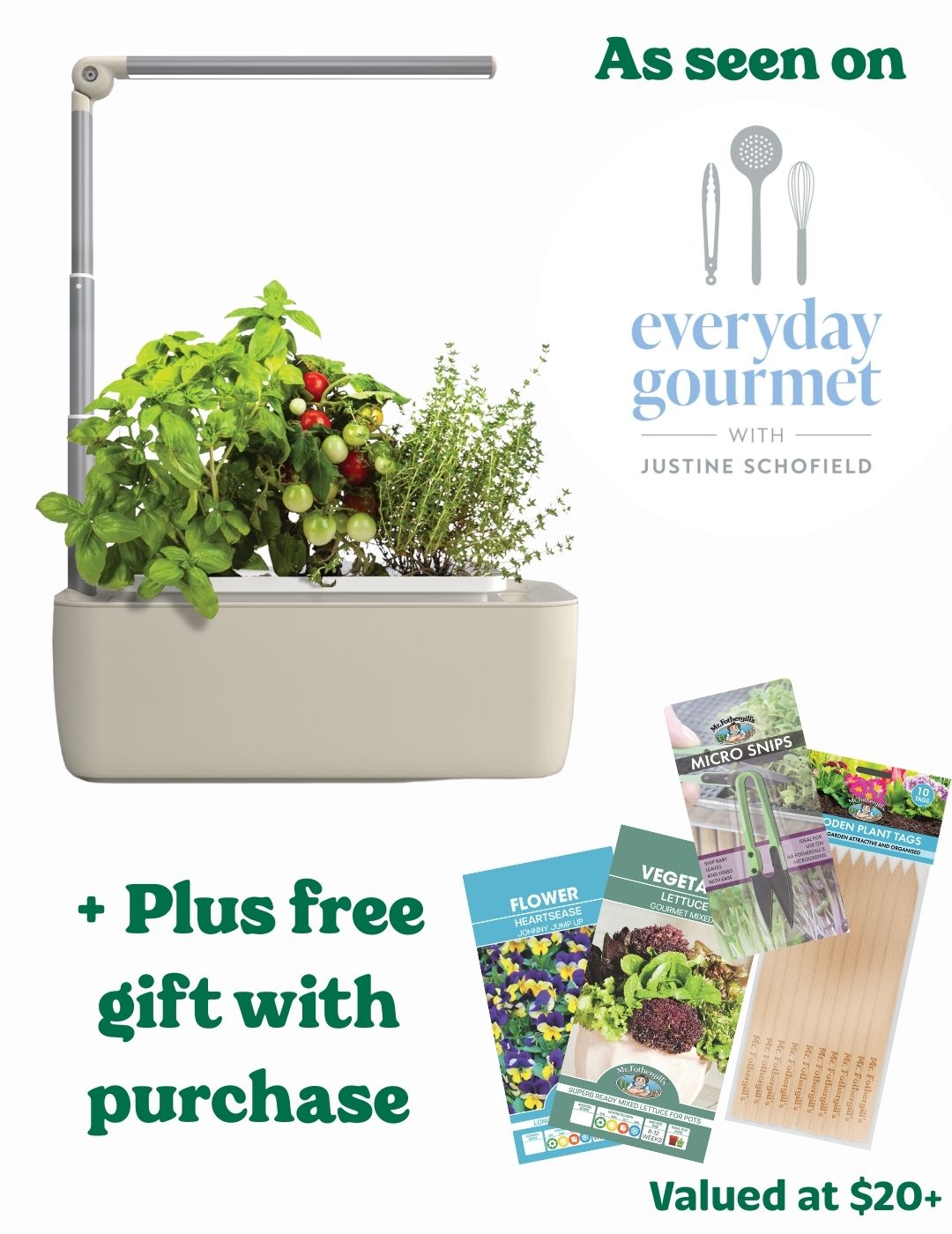 Everyday Gourmet HydroGarden CLASSIC Plus Bundle