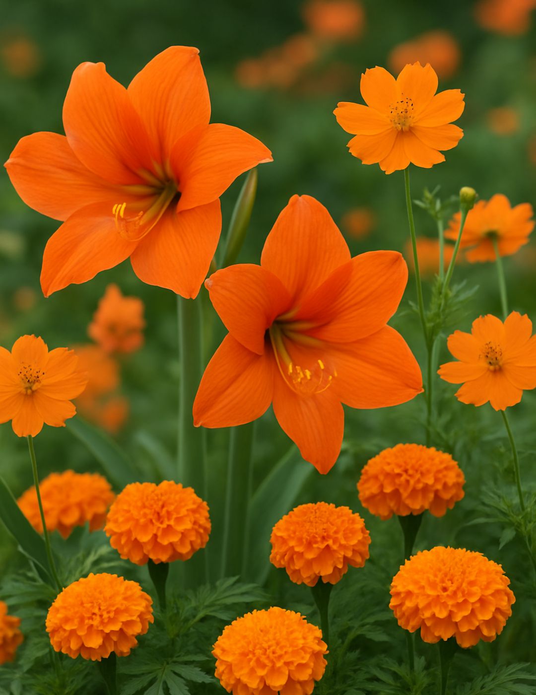 Orange Is The New Black Flower Bundle