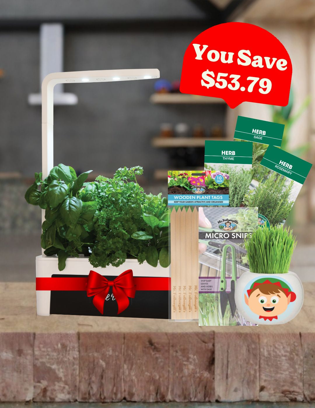 Christmas HydroGarden Elite All In One Grow Kit Bundle