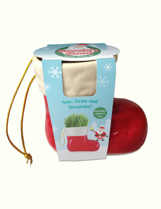 Grass Hair Kit - Christmas (Santa Boot)