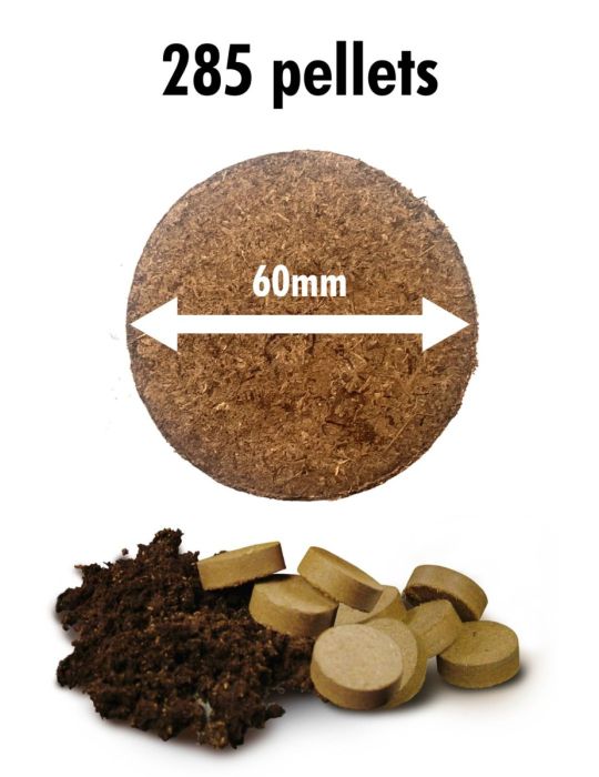 Jiffy Quick Soil Mix 60mm Peat Pellets - 285 Bulk Pack