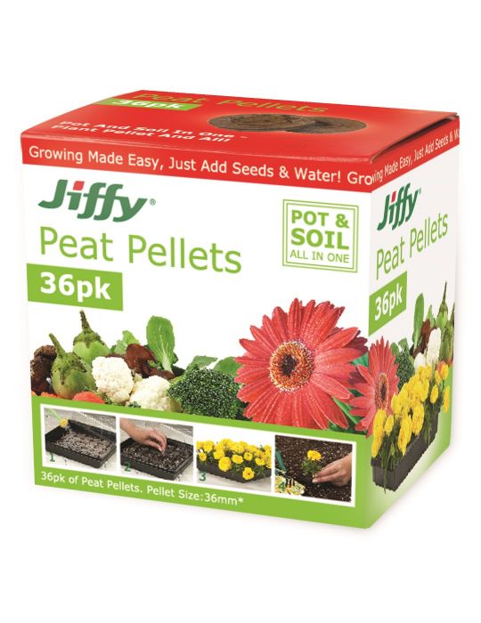 Jiffy 36mm Peat Pellets (box of 36)